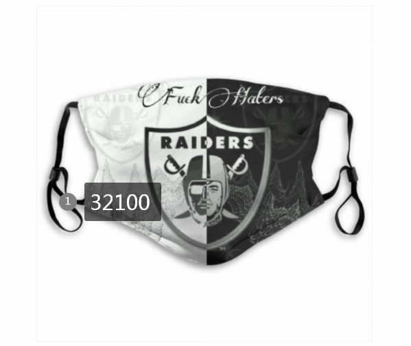 NFL 2020 Oakland Raiders #70 Dust mask with filter